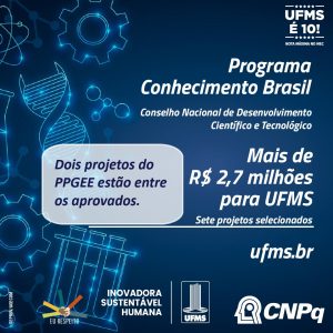 Dois projetos do PPGEE aprovados.